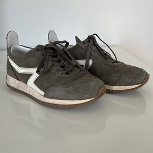 rag & bone retro sneakers in suede